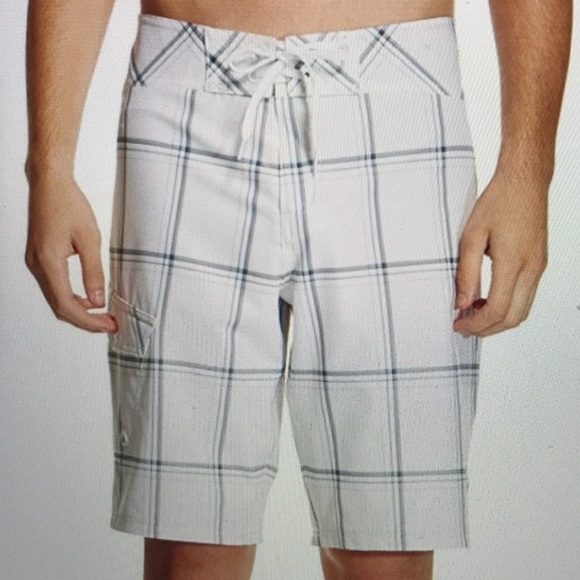 Mossimo Swim Trunks Board Shorts Below Knee Front Tie 34 NWT 83 - Picture 1 of 5